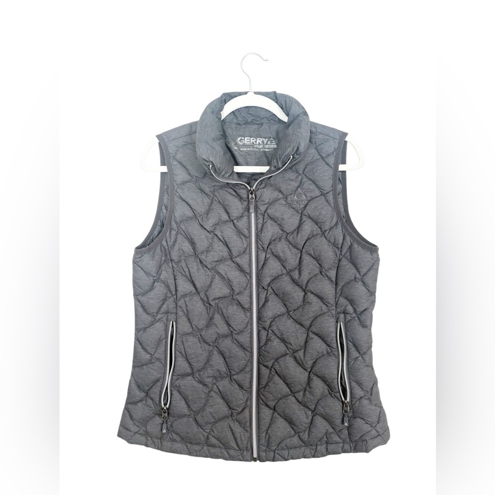 Gerry Weber Women's Dark Gray Down Filled Quilted Vest